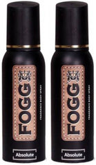 Fogg Pack Of 2 Absolute Deodorant Body Spray 120ml Each 4 Fl.oz. | Long Lasting Fragrance For Men