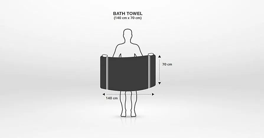 Pure Cotton White Color Bath Towel 500 Gsm | Absorbent Super Soft & Comfortable Quick Drying Bath Towel (White)