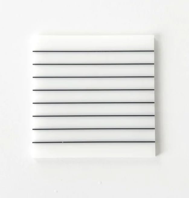 Transparent Memo Sticky Notes, 50 Sheets Sticky Pet Note, Line Designed, White - Pack Of 3