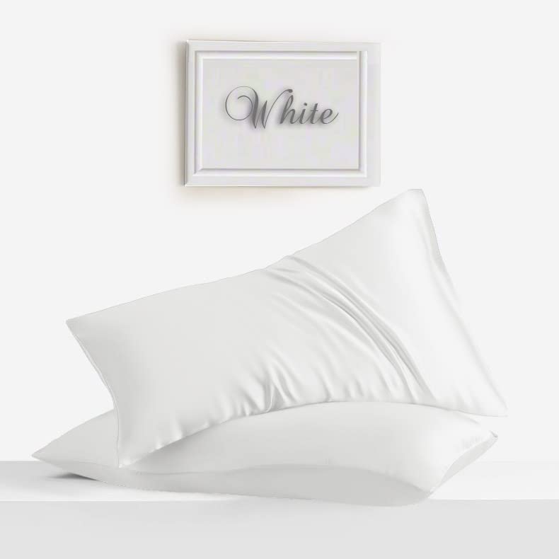 Plain Elastic Fitted King Size Bedsheet With 2 Pillow Cover - 108 X 108 Inches, White | 400 Thread Count Silky Soft | Naturally Soft, Breathable, & Skin-Friendly