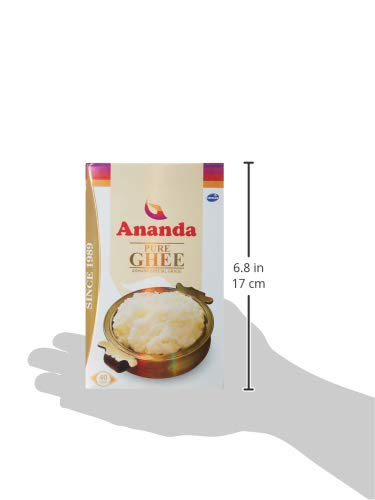 Pure Organic Desi Ghee By Ananda | Naturally & Healthy Protein Fiber Desi Ghee Perfect For Halwa | (900ml) 30.4 Ounce | Box Pack