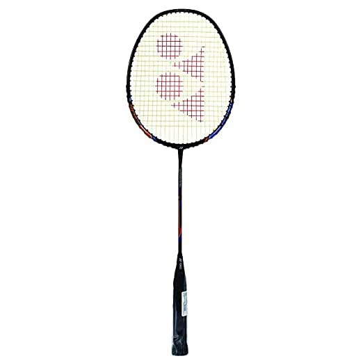 Yonex NANORAY LIGHT 18i Graphite Badminton Racquet, Grip Size - 3 3/8 inches, With Full Cover | Colour - Black