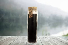 BLACK CHRISTMAS CHURCH JAR CANDLE WITH CORK LID | 120 HOUR BURNING TIME