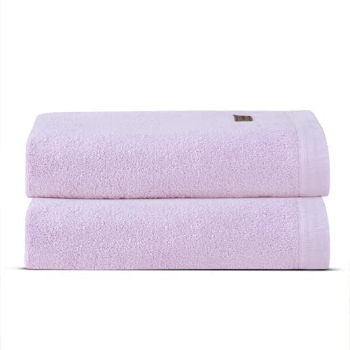 Spread Spain Bamboo Bath Towels 360 Gsm | Large Size Bamboo Bath Towel High Absorbent & Soft Bath Towel For Men & Women 2 Piece (Lavender)