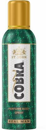 St. john Cobra Real Men Perfume Long Lasting Body Spray 100ml 3.4 Fl.oz. | Perfect For Daily Office Wear