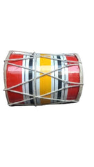 Pure Handmade Miniature Musical Instruments Wooden Kids Dholak - Multicolor | Perfectly Symmetric Round Dholak - Dholak For Festival, Wedding, Satsang | Punjabi Dhol Drum, Housewarming Gifts