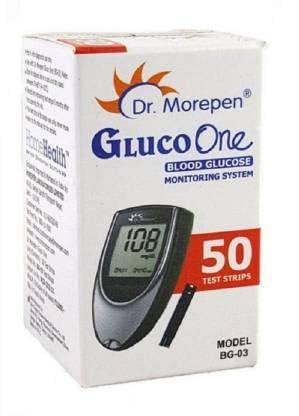 Dr. Morepen BG-03 Blood Glucose Test Strips 50s Pack (Pack of 2)