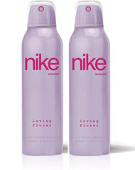 Nike Loving Floral Eau De Toilette Deodorant Body Spray 400ml 13.5 Fl.oz. Pack Of 2 | Perfect Birthday Gift For Girlfriend