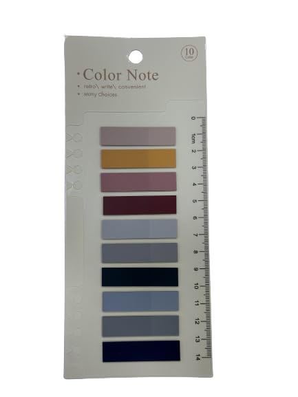 Sticky Note, Colored Writable & Repositionable Book Flags Tabs Strip Index Tabs - No 3