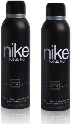 Nike 5th Element Eau De Toilette Deodorant Body Spay 400ml 13.5 Fl.oz. Pack Of 2 | Perfect Birthday Gift For Husband