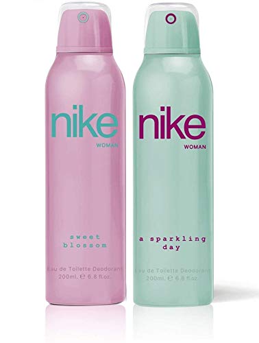 Nike Sweet Blossom & A Sparkling Day Women Eau De Toilette Deodorant Spray 400ml 13.5 Fl.oz. | Best Suited For Partywear & All Functions