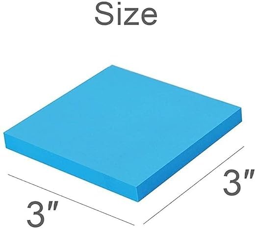 Super Sticky Notes - Self Adhesive Memo Pad Sticky Notes It Marker Sticker | 400 Pcs, Multicolor