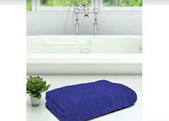 Elstone Home Bath Towel 600 Gsm | Zero Twist Egyptian Cotton Extra Large (Blue)