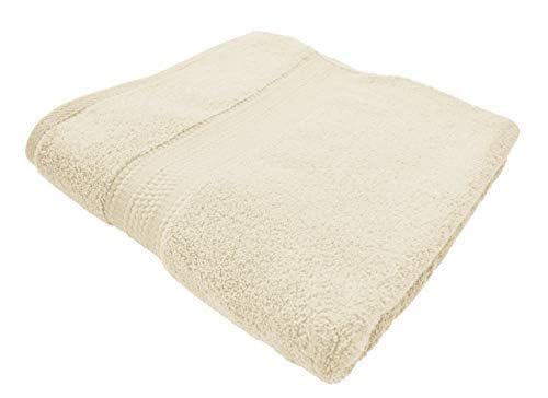 Bombay Dyeing Super Ultrx Zero Twist Plain Dyed Cotton Bath Towel 650 Gsm (Cream)