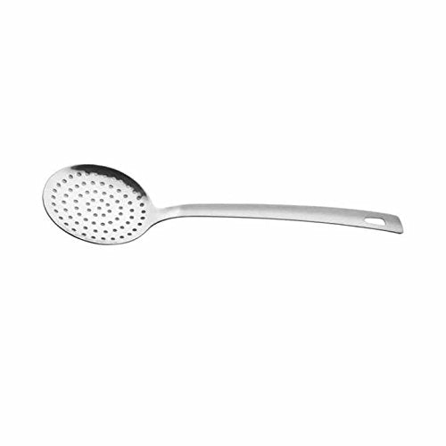 Silver Stainless Steel Skimmer, 32cm | Durable, Rust Free & Dishwasher Friendly - Stainless Steel Poni