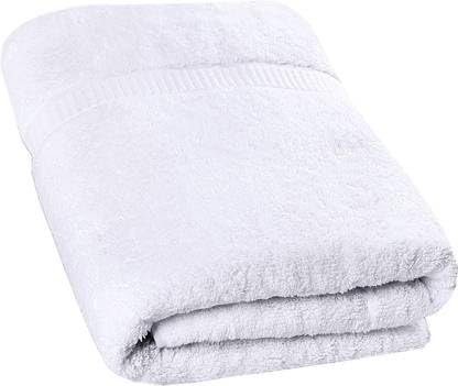 Prexa 100% Cotton Bath Towel 450 Gsm | Soft Bath Towel For Men & Women Ultra Absorbent Cotton Towel (White)