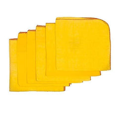 G 1 Large Super Soft Flannel Duster Cloth Mop Pocha For Cleaning Home, Kitchen, Car Mirror | Yellow Color (Pack Of 4)