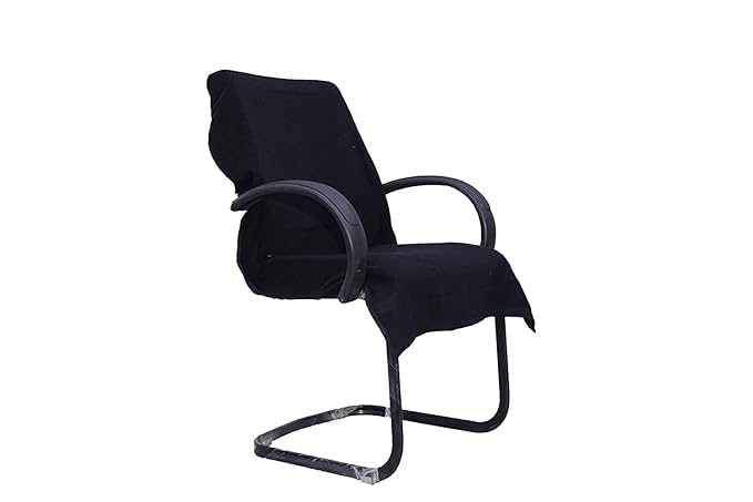 Vvip Home 100% Cotton Luxary Office Chair Towel 550 Gsm (Black)