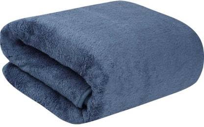 Jiqop 100% Bamboo Large Size Bath Towel 500 Gsm | Ultra Soft, Absorbent, Light Weight, & Quick Dry Towel (Dark Blue)