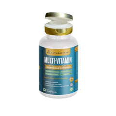 Naturaltein Multivitamins With Probiotics , Antioxidant, Brain, Energy, Heart, Immune Support, Nervous System | 60 Veg Capsules , 100gm 0.2lbs