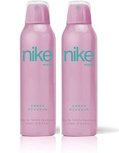 Nike Sweet Blossom Eau De Toilette Deodorant Spray 400ml 13.5 Fl.oz. Pack Of 2 | Perfect Gift For Girlfriend | Long Lasting Fragrance