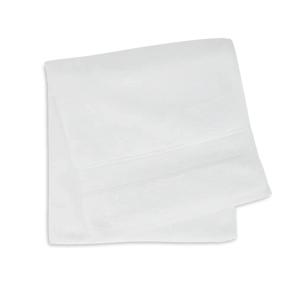 Wakefit Terry 100% Cotton Bath Towel 1000 Gsm (Set Of 2) - White