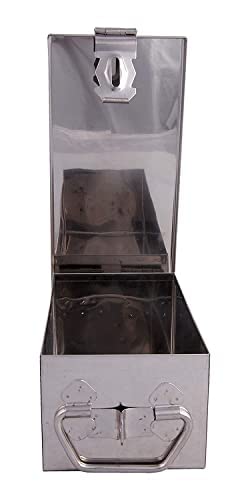 Stainless Steel Locker Boxes, Cheque Book Box, Jewellery Boxes, Cash Box, Bank Locker Box, Peti Size - 8 Inch Cash Box (8" Long (Small) - 8" X 4" X 3"), Colour - Silver