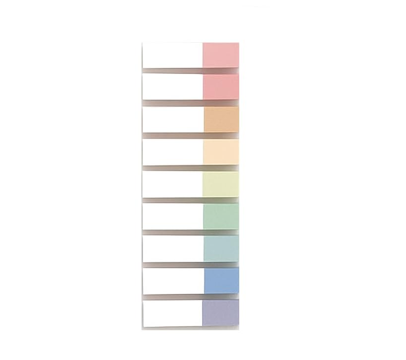 Transparent Sticky Notes, Self-Adhesive Waterproof Clear Sticky Note Pads, Multicolor - 100 Pcs
