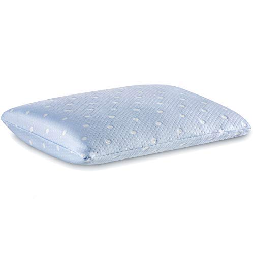 Memory Foam Travel Pillow, Camping & Airplane Road Trips Pillow, Sky-Blue - 14 L X 12 W X 3 H Inch | For Neck & Back Support | Lightweight With Washable Pillow Cover, Soft Pillow
