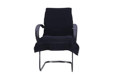 Vvip Home 100% Cotton Luxary Office Chair Towel 550 Gsm (Black)