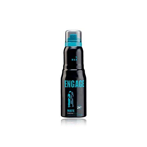 Engage M1 Perfume Spray 120ml 4 Fl.oz. & Mate Bodylicious Deo Spray 150ml 5 Fl.oz. | Ideal For Men