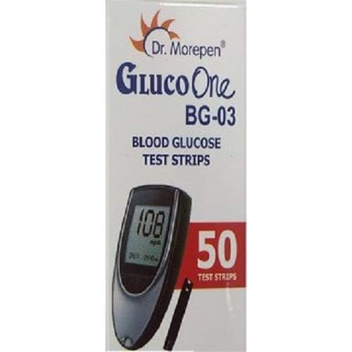 Dr. Morepen BG-03 Blood Glucose Test Strips 50s Pack (Pack of 2)