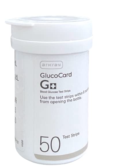 Arkray Glucocard G+ 50 Bottlepack Blood Glucose Test Strips For Glucocard G+ Glucometer