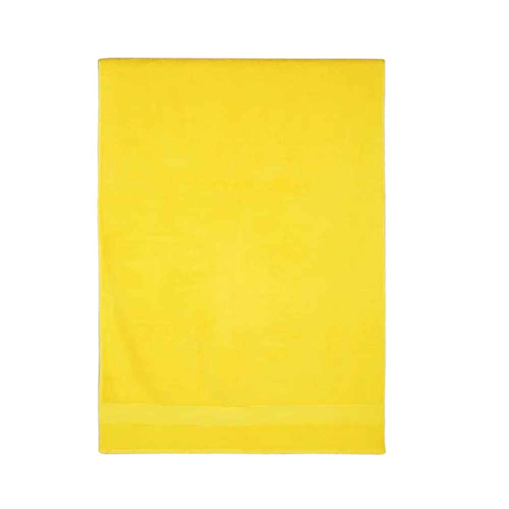 Wakefit 100% Cotton Bath Towels Large Size 500 Gsm | Bathing Towel For Men & Women Terry -1 Pieces (Sunshine Yellow)