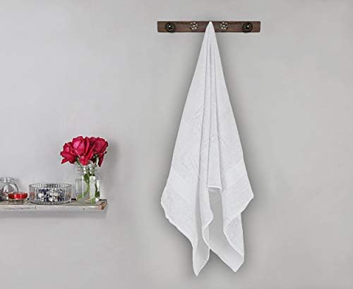 Bombay Dyeing Tulip Small Size Bath Towel 500 Gsm (White)