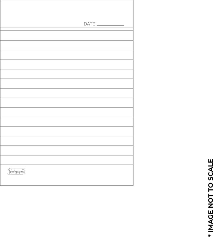 Slip Pad No. 22 Stationery, Ruled Memo Pads, 40 Sheets/80 Pages Per Pad - Ideal For Office, 20Pcs