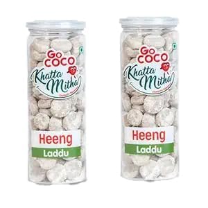Go Coco Khatta Mitha Heeng Laddu 440gm, (220gm *2 Bottles) | Yummy Digestive Hing Goli