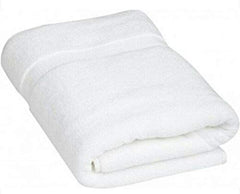 B.H Cotton Jumbo Size Bath Towel 600 Gsm (White)
