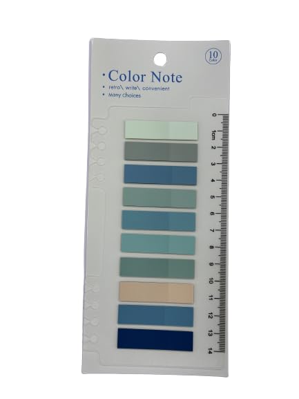 Sticky Note, Colored Writable & Repositionable Book Flags Tabs Strip Index Tabs - No2