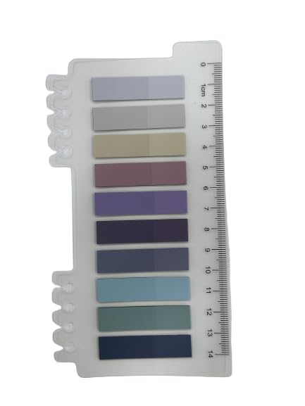 Sticky Note Tabs, Colored Writable & Repositionable Book Flags Tabs Strip Index Tabs - No 1
