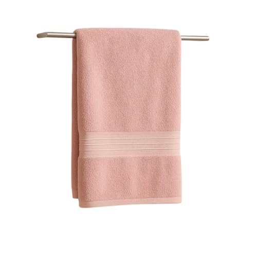 Essencenest Ultra-Soft Bamboo Fiber Bath Towel 450 Gsm, Eco-Friendly, Antibacterial & Antifungal (Pink)