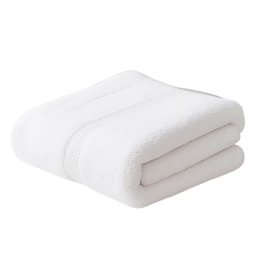 Premium 100% Combed Cotton Hand Towels 400 Gsm | Ultra Soft, Quick Dry & Highly Absorbent, For Home, Gym & Travel Hand Towel (White) - Pack Of 2