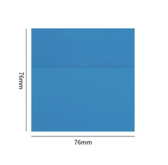 Transparent Memo Sticky Notes, Waterproof 50 Sheets Sticky Pet Note, Blue - Pack Of 3