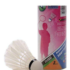 Store99 Duck Feather Badminton Shuttlecocks , Good Quality And Suitable To Use | White , Pack Of 3