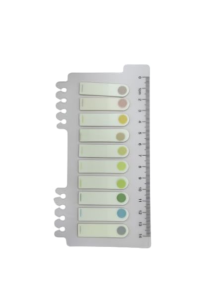 Sticky Note, Colored Writable & Repositionable Book Flags Tabs Strip Index Tabs - Round 1