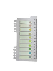 Sticky Note, Colored Writable & Repositionable Book Flags Tabs Strip Index Tabs - Round 1