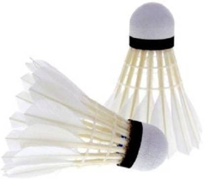 Agnolia Badminton Feather Shuttlecock , Fine & Furnished Quality | White , Pack Of 3 , Made Of Imported Cork Base