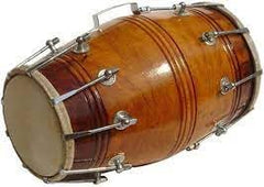 Hand Made Sheesham Wood Dholak Drum With Padded Bag - Brown | Perfectly Symmetric Round Dholak, Nut & Bolt -Tuned - Very Easy To Tune, Made With Thoroughly Dried Mango Wood