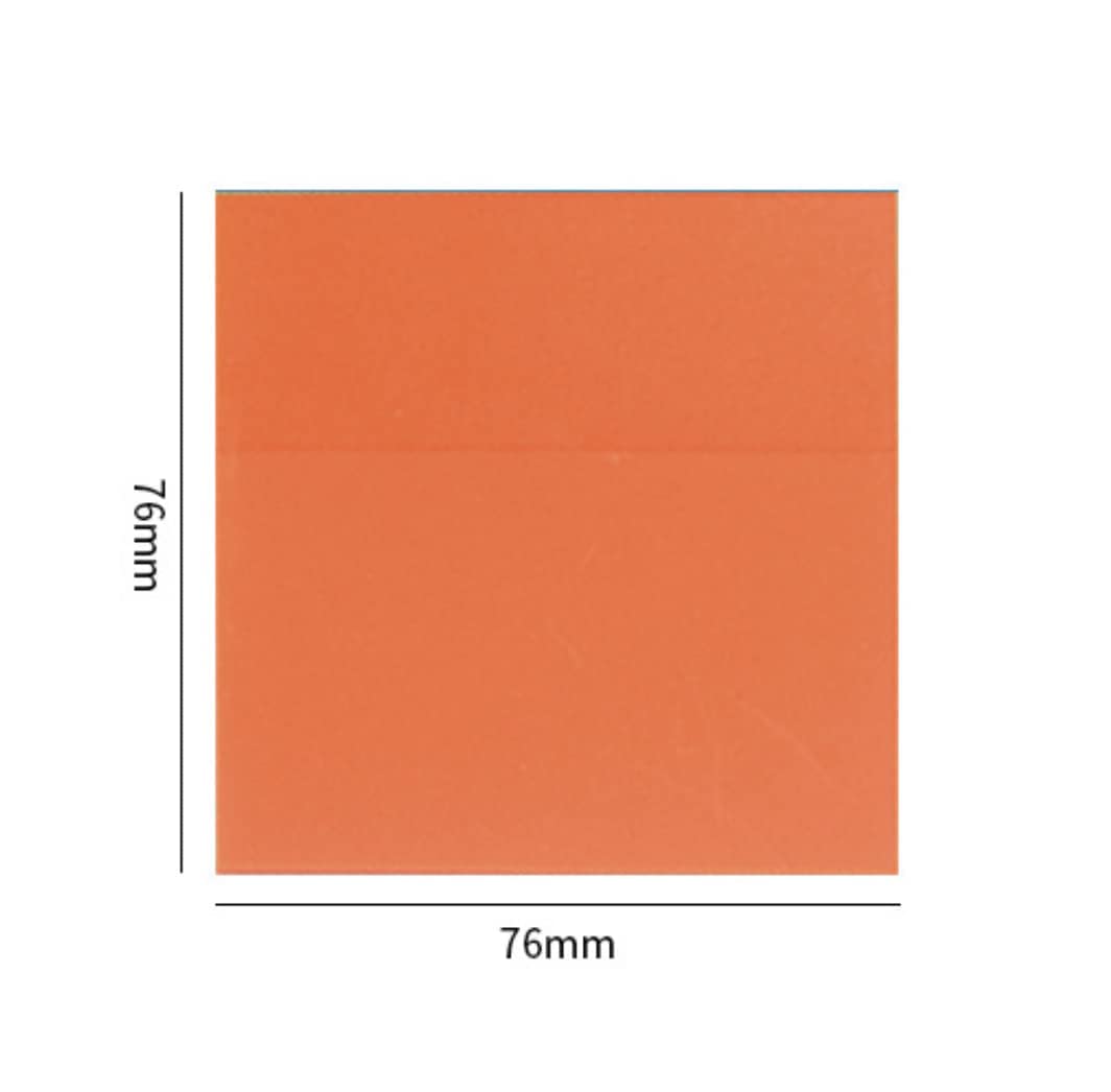 Sticky Notes Pastel Sticky Note Clear Self - Sticky Annotation, Waterproof | Pack Of 3, Orange