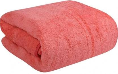 Jiqop 100% Bamboo Large Size Bath Towel 500 Gsm | Ultra Soft, Absorbent, Light Weight, & Quick Dry Towel (Pink)
